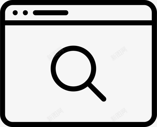 浏览器搜索浏览器查找网站图标svg_新图网 https://ixintu.com 浏览器搜索 浏览器查找 网站