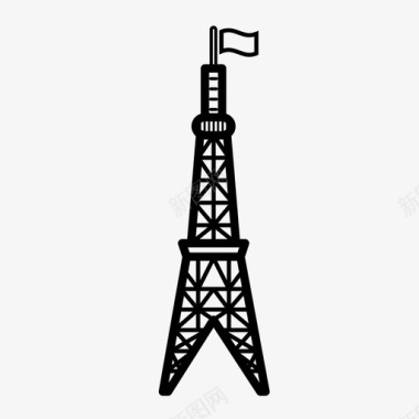 法国埃菲尔铁塔巴黎图标图标