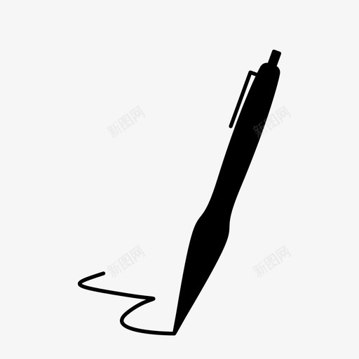 钢笔圆珠笔墨水图标svg_新图网 https://ixintu.com 写字 圆珠笔 墨水 学校 钢笔