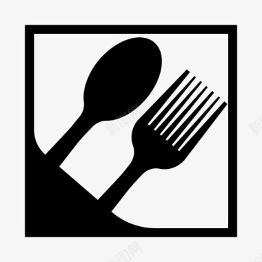 餐厅叉子勺子图标图标