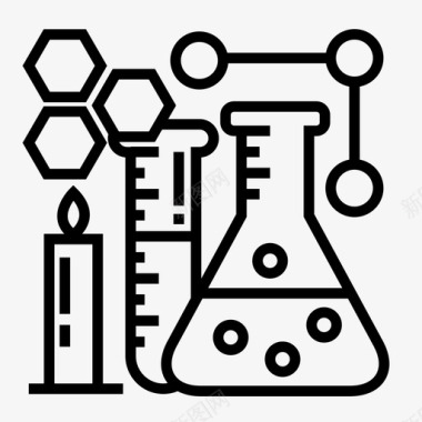 科学化学实验室图标图标