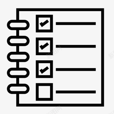 清单笔记本任务图标图标