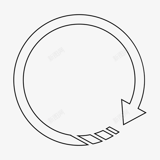 加载缓冲进度图标svg_新图网 https://ixintu.com 加载 流式处理 等待 缓冲 进度