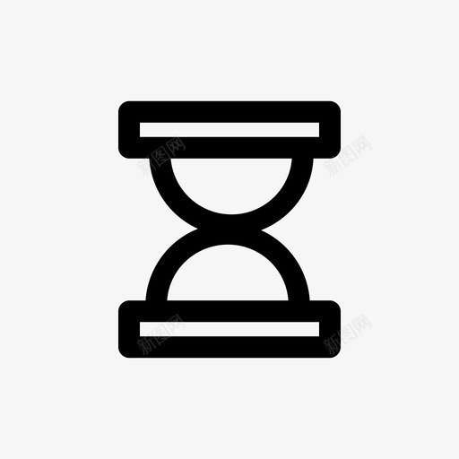 时间沙轮廓计时器图标svg_新图网 https://ixintu.com 图标基本 时间沙 计时器 轮廓