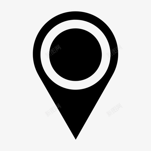位置地图针地点图标svg_新图网 https://ixintu.com 位置 地图针 地点