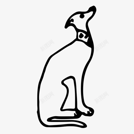 狗动物手绘图标svg_新图网 https://ixintu.com 动物 宠物 手绘 狗 自然