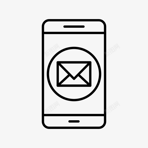 消息应用程序移动图标svg_新图网 https://ixintu.com 应用程序 消息 移动 移动应用程序