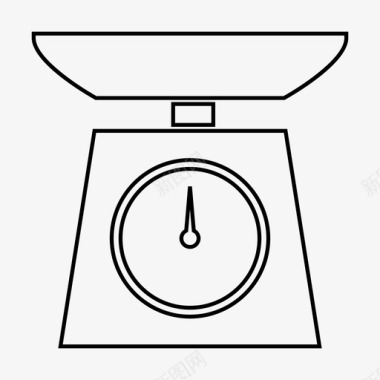 秤厨房秤重量图标图标