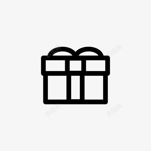 礼物盒子派对图标svg_新图网 https://ixintu.com 奖品 婚礼套装 派对 盒子 礼物