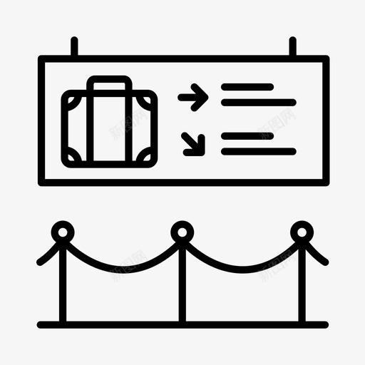 海关航空公司机场图标svg_新图网 https://ixintu.com 机场 海关 移民 航空公司 行李托运 行李提取