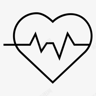 健康心跳脉搏图标图标