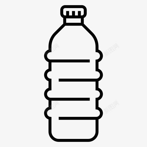 塑料瓶瓶装水可回收图标svg_新图网 https://ixintu.com 体育 可回收 塑料瓶 环境 瓶装水 生态 能源