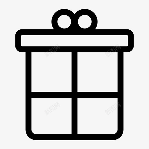 礼品盒生日派对商务购物图标svg_新图网 https://ixintu.com 商务购物 套餐 生日派对 礼品盒