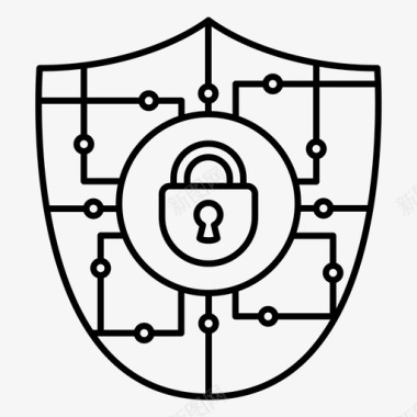 安全密码网络安全加密图标图标
