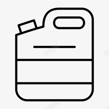 易拉罐容器油图标图标