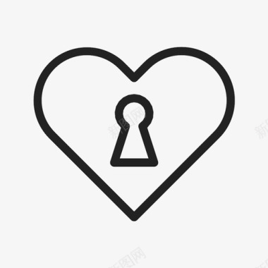 心锁爱情浪漫图标图标