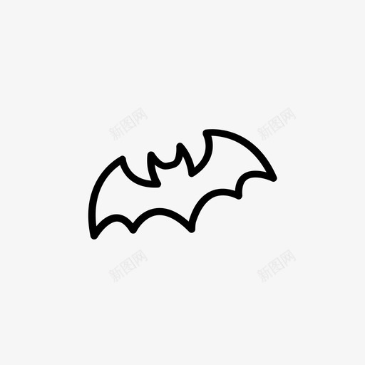 蝙蝠可怕的邪恶的蝙蝠图标svg_新图网 https://ixintu.com 万圣节第三集 可怕的 恐怖的 蝙蝠 邪恶的蝙蝠