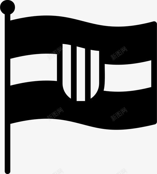 克罗地亚国旗旗帜图标svg_新图网 https://ixintu.com 克罗地亚国旗 旗帜