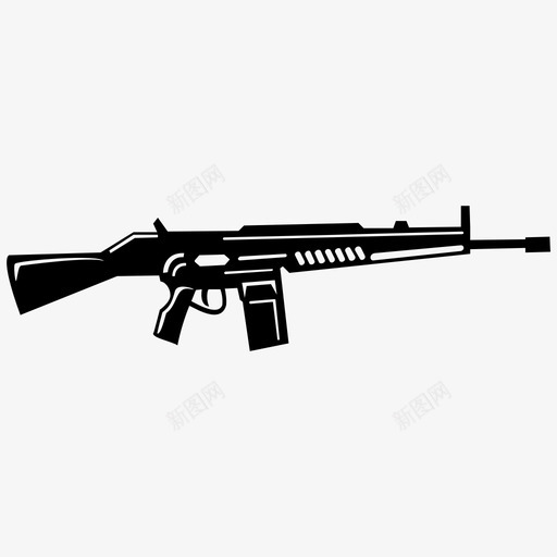 枪游戏武器图标svg_新图网 https://ixintu.com 枪 武器 游戏