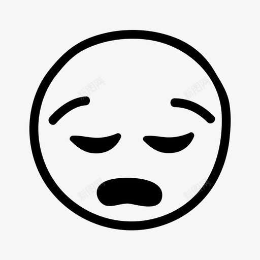 悲伤的脸涂鸦表情符号图标svg_新图网 https://ixintu.com 悲伤的脸 手绘 涂鸦 素描 表情符号
