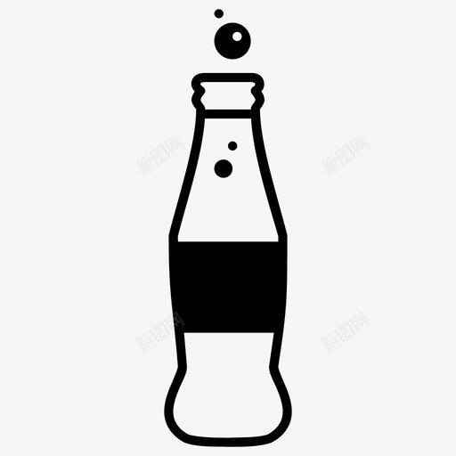 汽水饮料瓶子图标svg_新图网 https://ixintu.com 可乐 汽水 瓶子 饮料