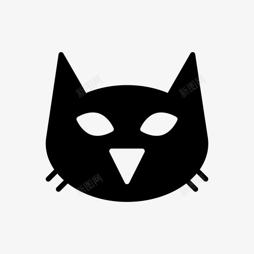 猫动物万圣节图标svg_新图网 https://ixintu.com 万圣节 万圣节标志 动物 宠物 小猫 猫