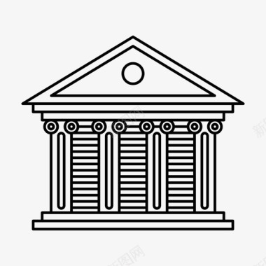 银行现金金融机构图标图标