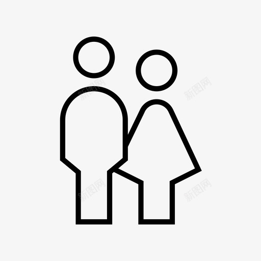 用户夫妻婚姻图标svg_新图网 https://ixintu.com 人 伴侣 夫妻 婚姻 生意 用户