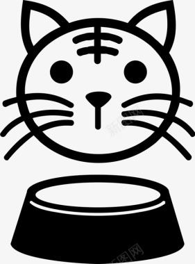 猫猫碗食物图标图标