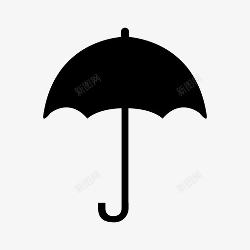 雨伞开放式户外图标svg_新图网 https://ixintu.com 季节性 开放式 户外 春季 雨伞