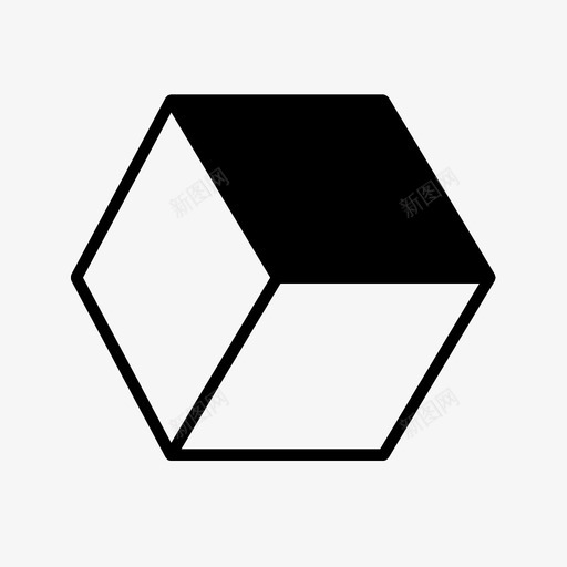 透视立方体三维模型三维视图图标svg_新图网 https://ixintu.com 三维模型 三维视图 几何对象 几何系列 盒子 透视立方体 骰子
