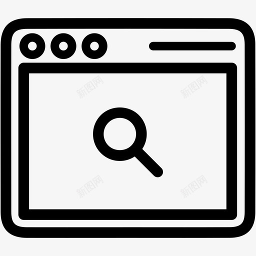 窗口搜索应用程序浏览器图标svg_新图网 https://ixintu.com windows2 应用程序 浏览器 窗口搜索 网络