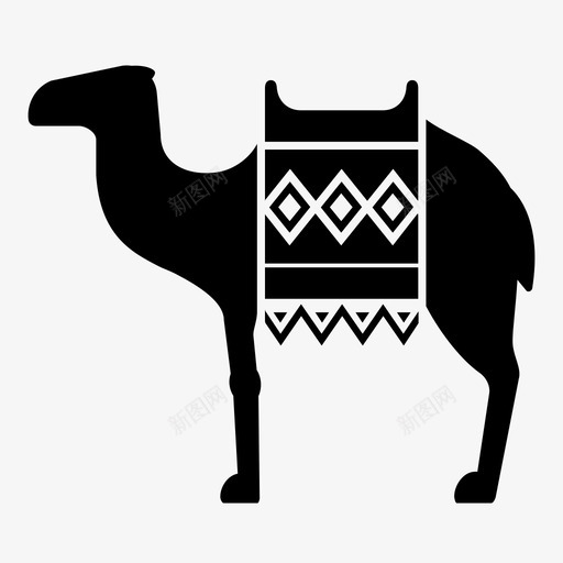 骆驼动物埃及图标svg_新图网 https://ixintu.com 动物 埃及 旅游 骆驼