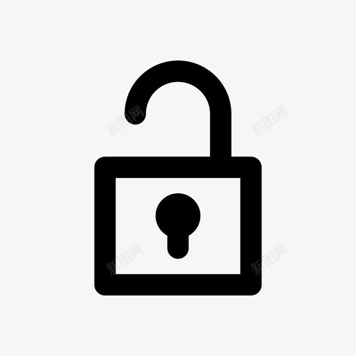 解锁开放基本装备图标svg_新图网 https://ixintu.com 基本装备 开放 解锁