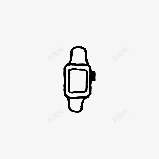 苹果手表手绘iwatch图标svg_新图网 https://ixintu.com iwatch 手绘 手绘选择 智能手表 苹果手表