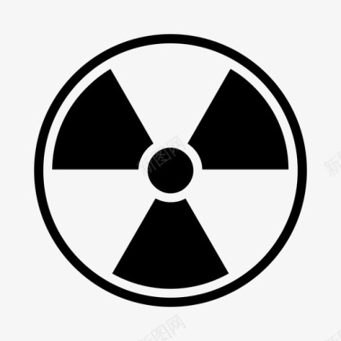 辐射放射性图标图标