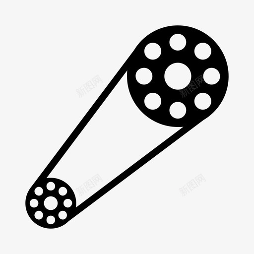 正时皮带辊滚子图标svg_新图网 https://ixintu.com 正时皮带 滚子 辊