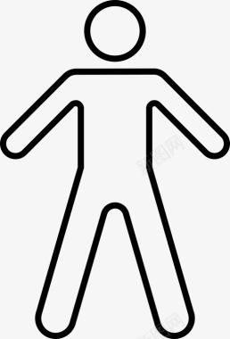 人物人体人物轮廓图标图标