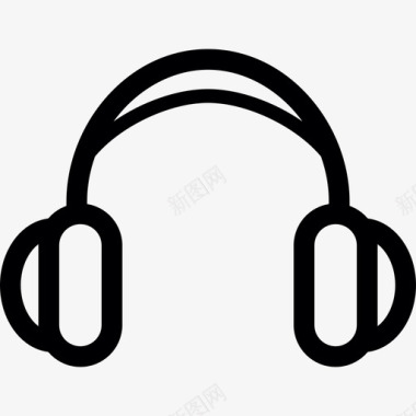 耳机声音音乐媒体和技术图标图标