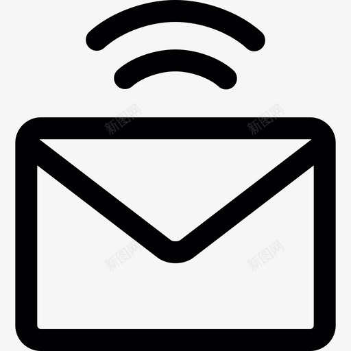 邮件信号接口媒体和技术图标svg_新图网 https://ixintu.com 媒体和技术 接口 邮件信号