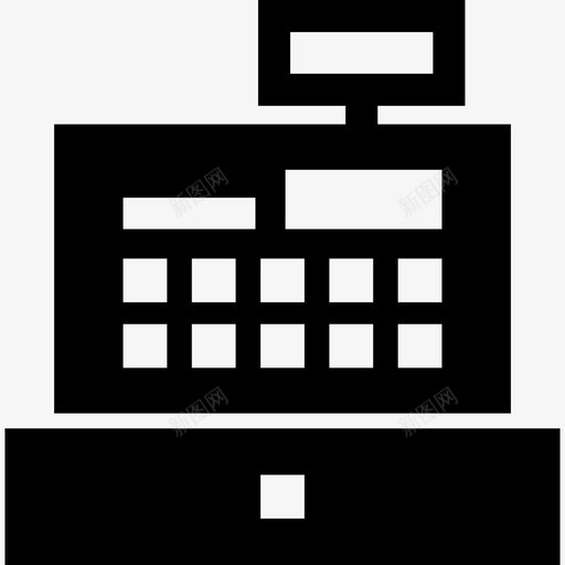 收银机数字银行和金融图标svg_新图网 https://ixintu.com 收银机 数字 银行和金融