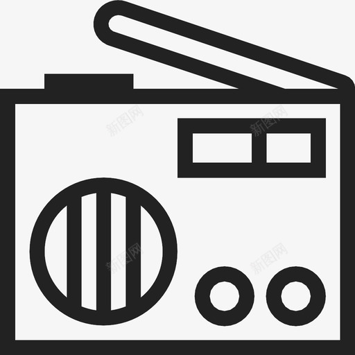 收音机音响旧技术图标svg_新图网 https://ixintu.com 收音机 旧技术 音响