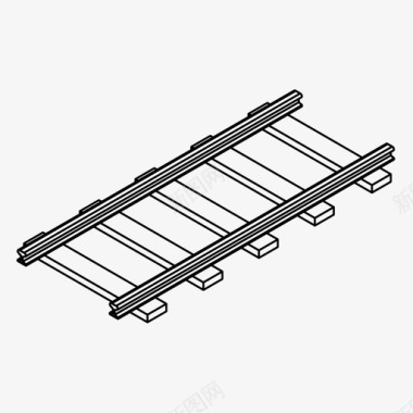 铁轨铁路运输图标图标