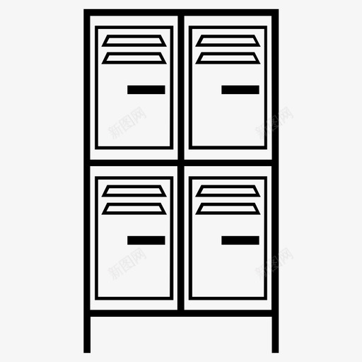 储物柜更衣室储藏室图标svg_新图网 https://ixintu.com 储物柜 储藏室 更衣室