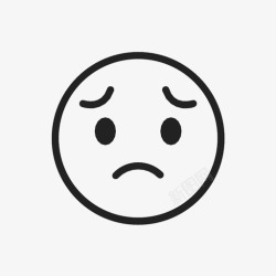 脸书爱心表情抱歉表情符号脸图标高清图片