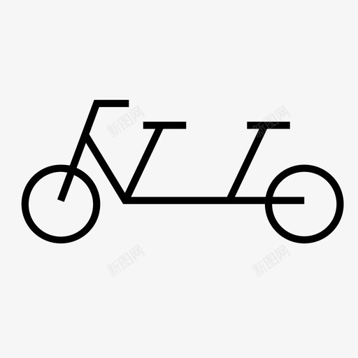 自行车双人自行车图标svg_新图网 https://ixintu.com 双人自行车 自行车
