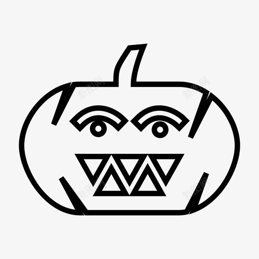 杰克兰顿杰克o灯笼坏图标svg_新图网 https://ixintu.com 万圣节 万圣节南瓜 南瓜 坏 恐怖 杰克o灯笼 杰克兰顿 邪恶