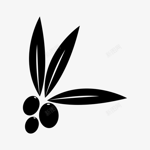橄榄食品新鲜图标svg_新图网 https://ixintu.com 新鲜 有机 橄榄 自然 食品