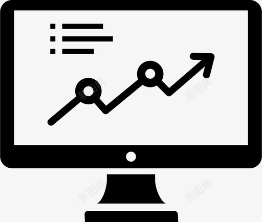 增长电脑图表报告图标svg_新图网 https://ixintu.com 增长 报告 电脑图表