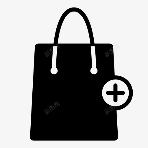 添加到购物袋购物车在线图标svg_新图网 https://ixintu.com 商店 在线 在线购物 添加到购物袋 购物车
